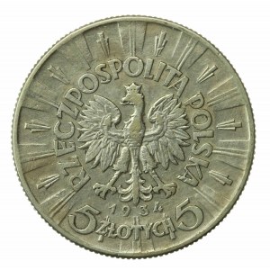 II RP, 5 złotych 1934 Piłsudski (658)