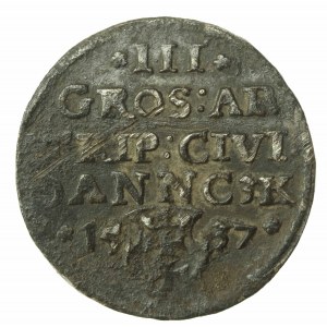 Zygmunt I Stary, trojak 1537, Gdańsk (574)