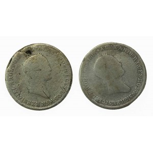 Kingdom of Poland, Nicholas I, set of 1 gold 1832 and 183? Total of 2 pcs. (578)