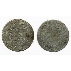 Kingdom of Poland, Nicholas I, set of 1 gold 1832 and 183? Total of 2 pcs. (578)