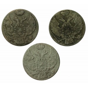 Russian annexation, set of 10 pennies 1840. total of 3 pcs. (589)