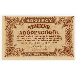 Węgry, zestaw 10.000 adópengő 1946 (418)