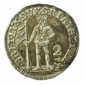 Německo, vévodství Brunšvik-Lüneburg-Calenberg-Hanower, Jiří II, 2 Mariengroschen 1740 IBH (836)