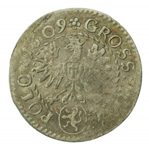 Sigismund III Vasa, 1609 grosz, Cracow (888)