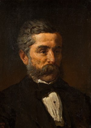 Leon Piccard (1843 Niemirów k.Żółkwi - 1917 Kraków), Portret mężczyzny, 1879 r.