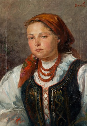 Aleksander Mroczkowski (1850 Kraków - 1927 Stubno k. Przemyśla), Bronka, 1900 r.