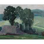Stefan Frisch (1878 -1956), Delatyń - Pejzaż z Huculszczyzny