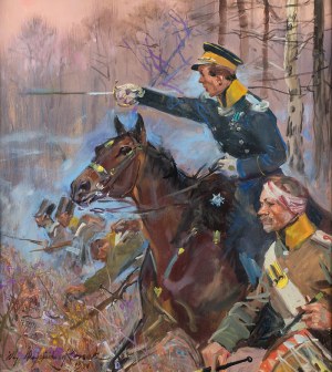 Wojciech Kossak (1856 Paryż - 1942 Kraków), Bitwa pod Grochowem, 1941 r.