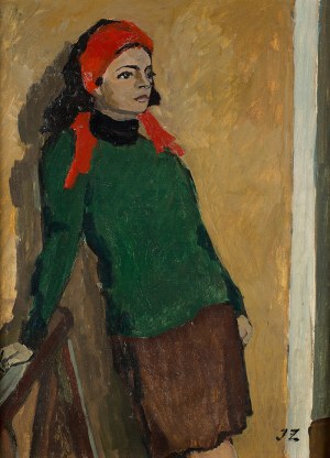 Jacek Żuławski (1907 Kraków - 1976 Warszawa), Portret Marii Englert, przed 1992 r.