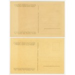 Polish Folk Costumes - set of 2 postcards (d105)