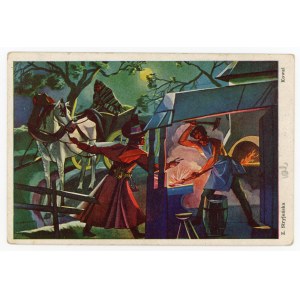 Carte postale d'art - Stryjeńska - Kowal (610)