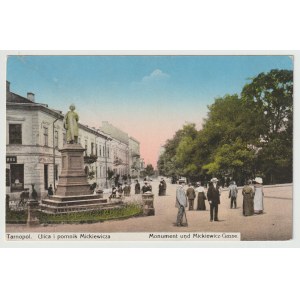 Tarnopol - ulica i pomnik Adama Mickiewicza (929)
