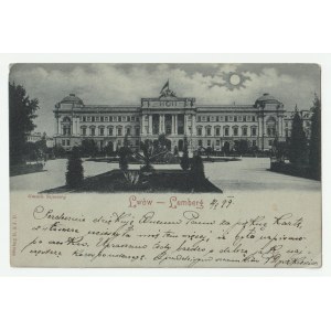 Lwów - gmach Sejmowy / Lemberg rok 1899 - (d1189)