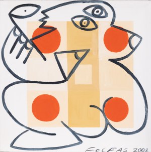 Andrzej Folfas, Akt z czerwonymi kołami, 2002