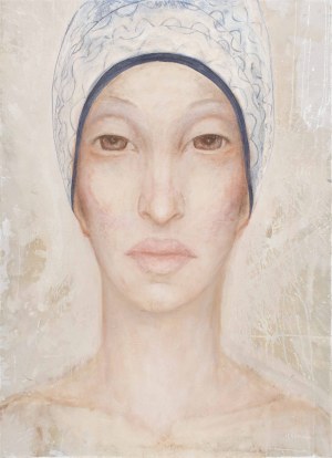 Iza Staręga, Untitled from the series Women in scarves, men in helmets, 2020