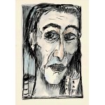 Andrzej Maziarski, Paryski antykwariusz zerkajacy spomiędzy książek, 1995