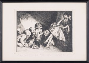 Małgorzata Leszczewska-Włodarska, Pielgrzymi wg cliché-verre B. Schulza, 1991