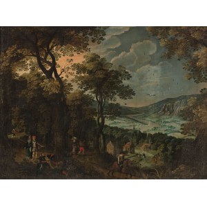Author Unspecified, Flemish Landscape, 1st half of the 17th century.