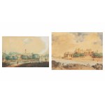 Kwiatkowski Teofil (1809 - 1891), Widok na Awinion, Pałac Papieży i most Saint-Bénézet, 2 poł. XIX w. / Widok na opactwo, 2 poł. XIX w.