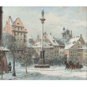 Chmieliński Władysław (1911-1979), Pohled na Zikmundův sloup ve Varšavě