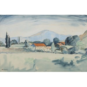 Mondzain Simon (1888 - 1979), paysage méditerranéen, première moitié du XXe siècle.