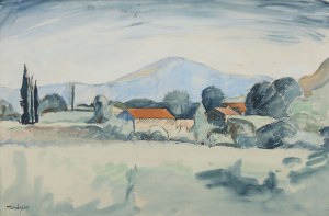Mondzain Simon (1888 - 1979), Mediterranean landscape, first half of the 20th century.