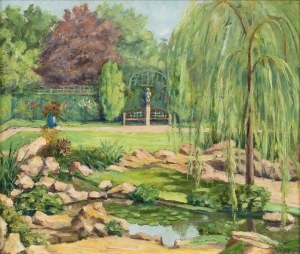 Grunsweigh Natan (1880 - 1956), Nel giardino, 1930