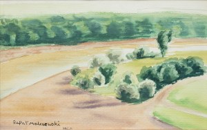 Malczewski Rafał (1892 - 1965), Landschaft mit einem Fluss, 1940