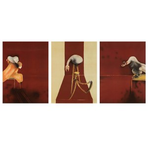 Bacon Francis (1909 - 1992), Deuxième version du triptyque 1944, 1989
