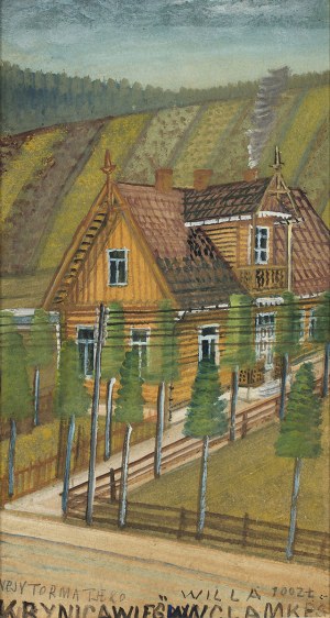 Krynicki Nikifor (1895-1968), vila v Krynici, 40. léta 20. století.