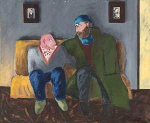 Kowalewski Pawel (b. 1958), My friends against the background of my ancestors, 1988