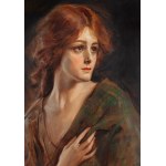 Tadeusz Styka (1889 Kielce - 1954 Nowy Jork), Rudowłosa (Portret młodej kobiety), 1919