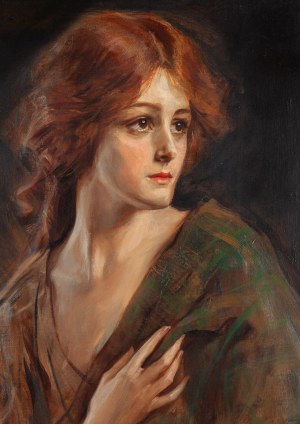 Tadeusz Styka (1889 Kielce - 1954 Nowy Jork), Rudowłosa (