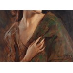 Tadeusz Styka (1889 Kielce - 1954 Nowy Jork), Rudowłosa (Portret młodej kobiety), 1919