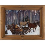 Julian Fałat (1853 Tuligłowy - 1929 Bystra), Na polowaniu, około 1900-15