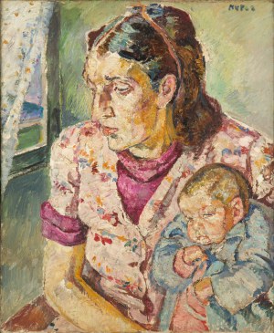 Maria Melania Mutermilch Mela Muter (1876 Warsaw - 1967 Paris), Motherhood, 1940s.