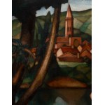 Marcel Roche (1890 Parigi - 1959 Parigi), Bagno in riva al fiume