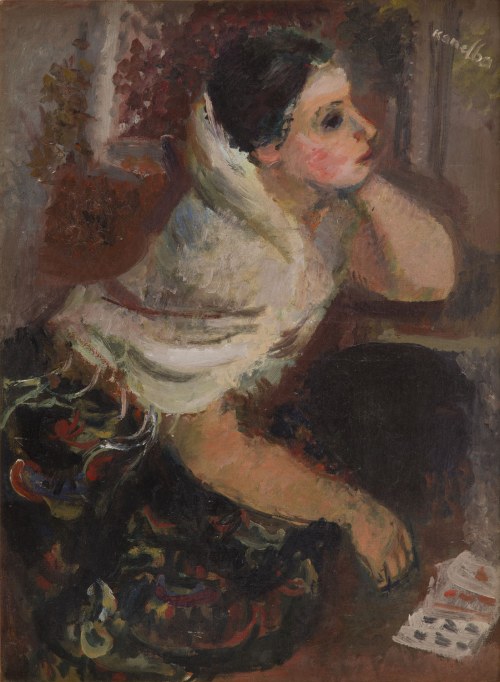 Rajmund Kanelba (Kanelbaum) (1897 Warszawa - 1960 Londyn), Wróżąca z kart, 1928