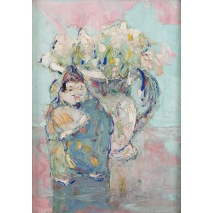 Włodzimierz Terlikowski (1873 Poraj k. Łodzi - 1951 Paryż), Martwa natura z figurką Buddy, 1926