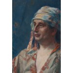 Teodor Grott (1884 Częstochowa - 1972 Kraków), Portret aktora Leona Wyrwicza (Głowa Wyrwicza w turbanie), 1922