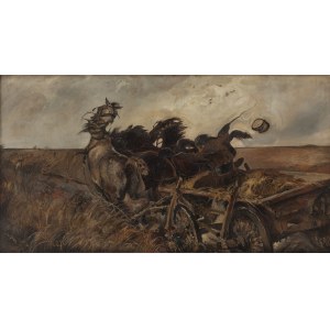 Kazimierz Sichulski (1879 Lwów - 1942 Lwów), Na stepie (Czwórka), 1906