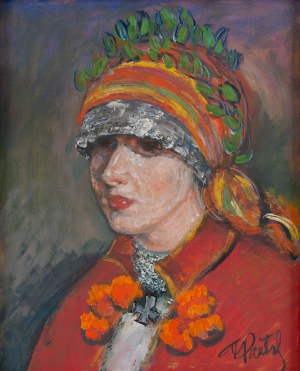 Fryderyk Pautsch (1877 Delatyn vicino a Stanislawow - 1950 Cracovia), Huculka (Sposa)