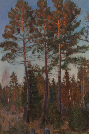 Stanislaw Zhukovsky (1873 - 1944 ), On the edge of the forest