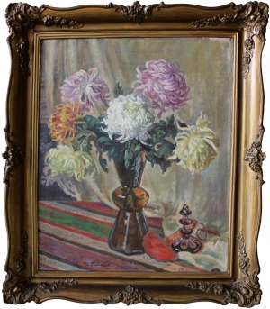 Ignacy Pieńkowski, Chrysanthèmes dans un vase