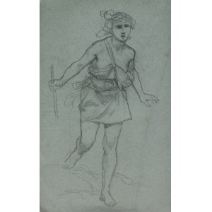 Henryk Siemiradzki, The Shepherd - sketch for the panneau Musica profana for the Warsaw Philharmonic Orchestra