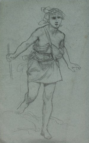 Henryk Siemiradzki, The Shepherd - sketch for the panneau 