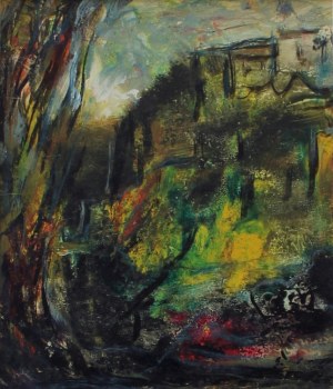 Emil Ukleja, Pejzaż z zabudowaniami
