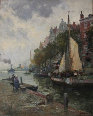 Karl Theodor Wagner, Vue de Rotterdam