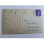POSTCARD LUTYNIA, LEUTHEN, SOFTINIA, 1943, STAMP, STAMPED