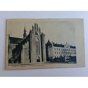 POCZTÓWKA PELPLIN KATEDRA I COLLEGIUM MARIANUM, PRZEDWOJENNA